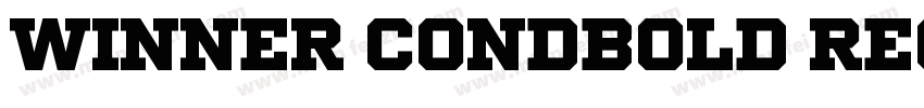 Winner CondBold Regular字体转换